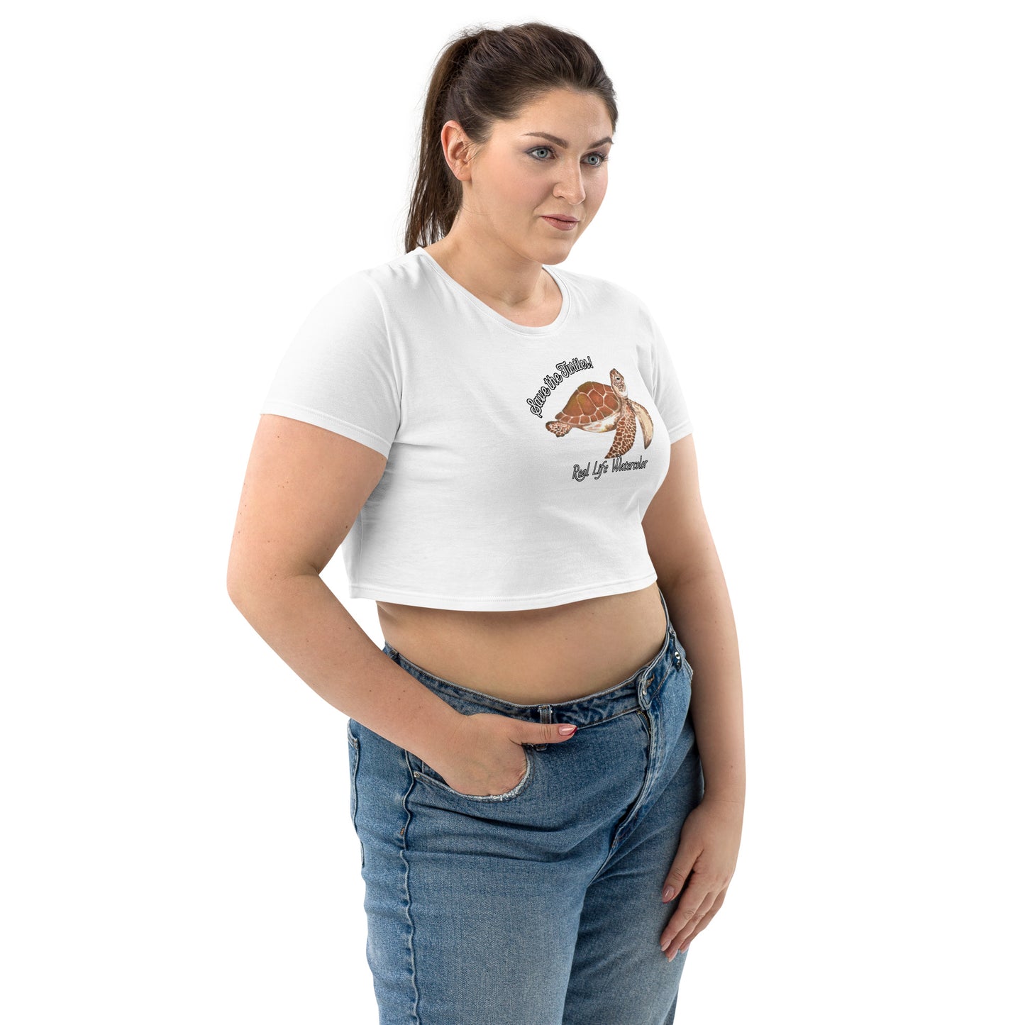 The Loggerhead Sea Turtle Crop Top (Organic Cotton)