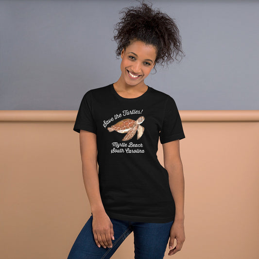 Save the Turtles Myrtle Beach Unisex t-shirt