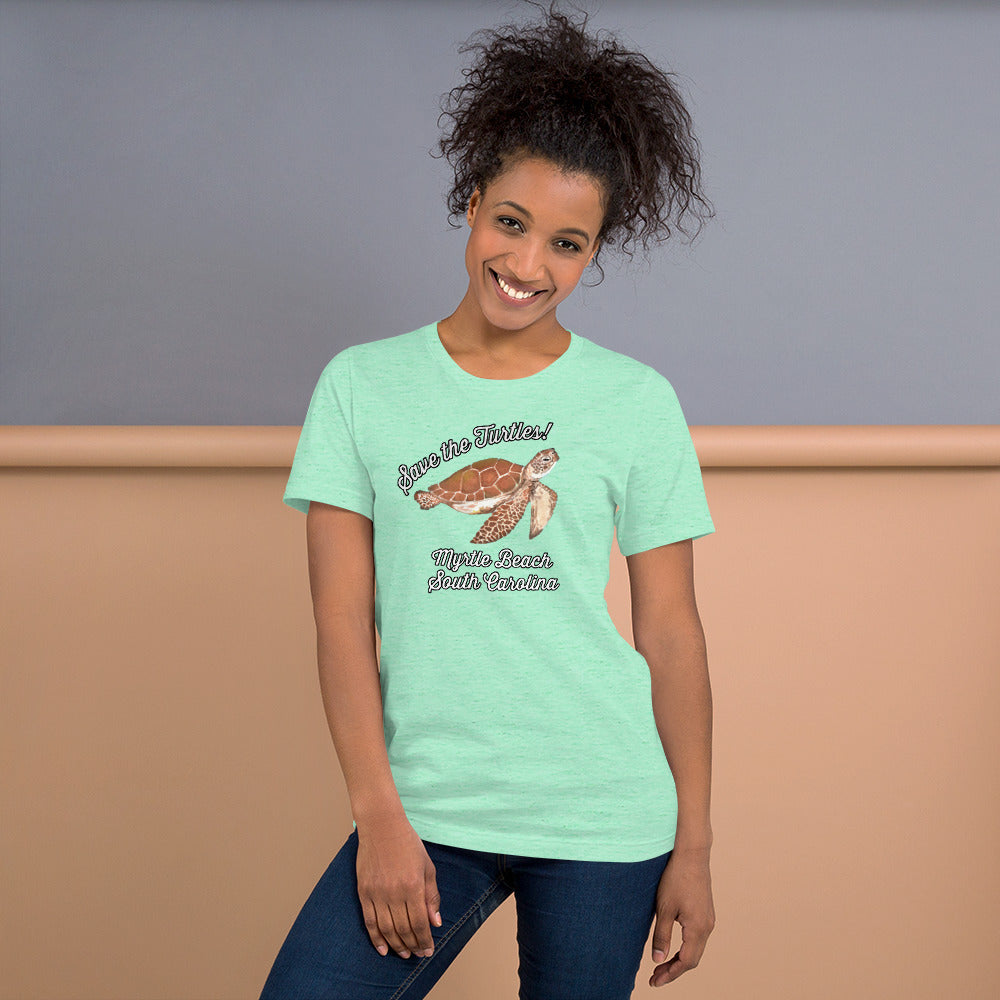 Save the Turtles Myrtle Beach Unisex t-shirt