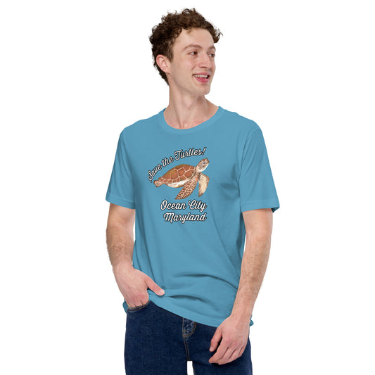 Save the Turtles Ocean City Unisex t-shirt